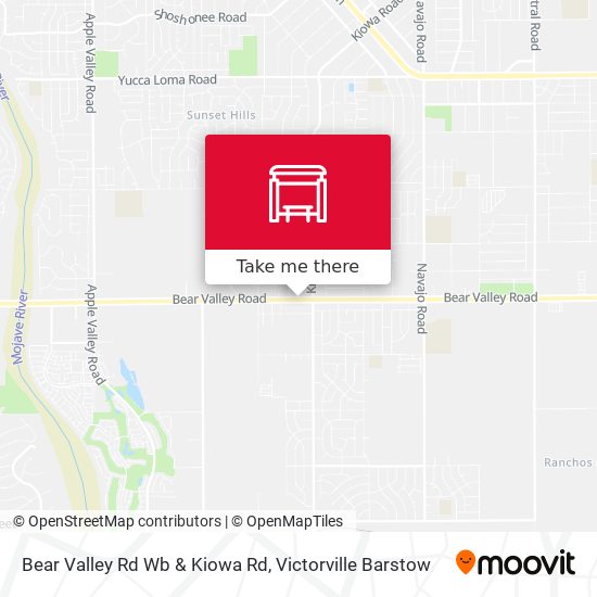 Bear Valley Rd Wb & Kiowa Rd map
