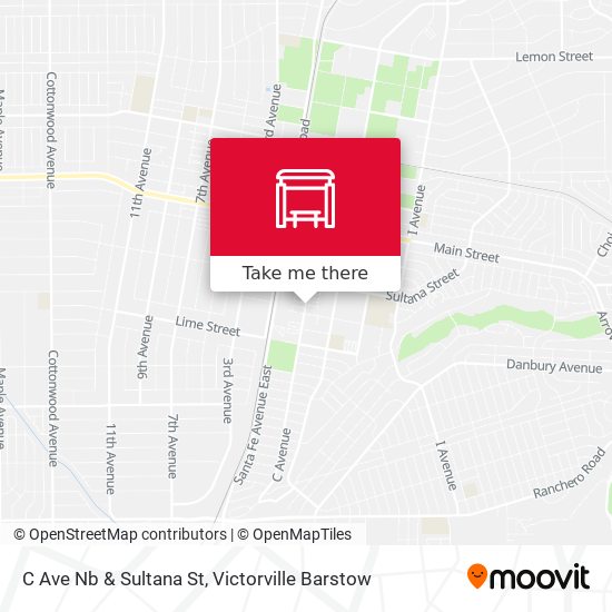 Mapa de C Ave Nb & Sultana St