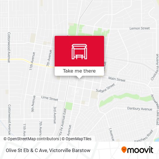 Mapa de Olive St Eb & C Ave