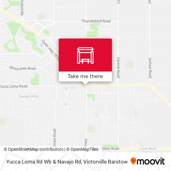 Mapa de Yucca Loma Rd Wb & Navajo Rd