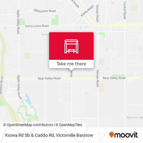 Kiowa Rd Sb & Caddo Rd map