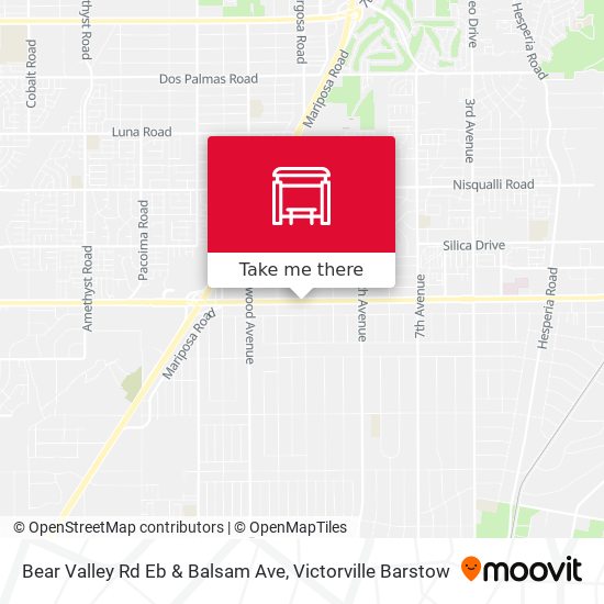 Mapa de Bear Valley Rd Eb & Balsam Ave