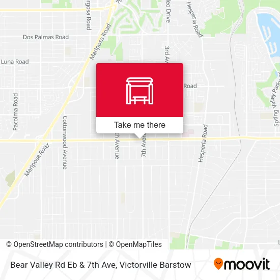 Mapa de Bear Valley Rd Eb & 7th Ave