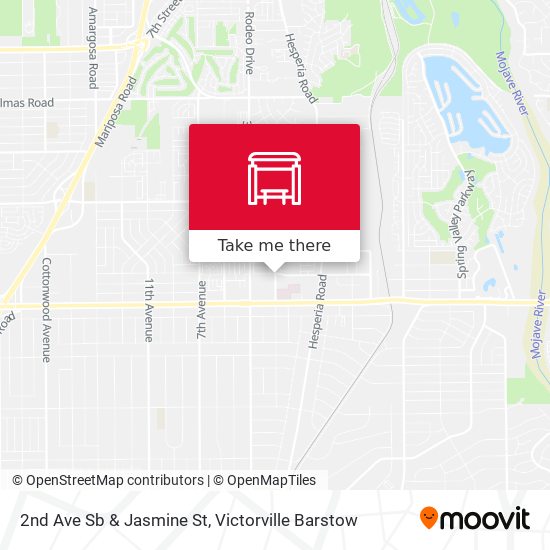 2nd Ave Sb & Jasmine St map
