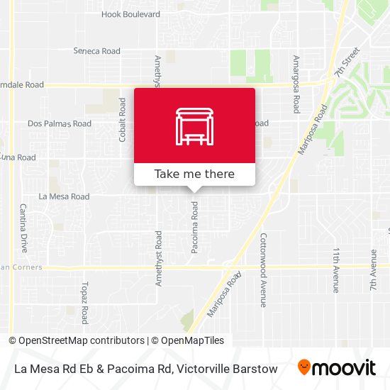 La Mesa Rd Eb & Pacoima Rd map