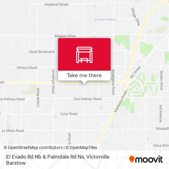 Mapa de El Evado Rd Nb & Palmdale Rd Ns
