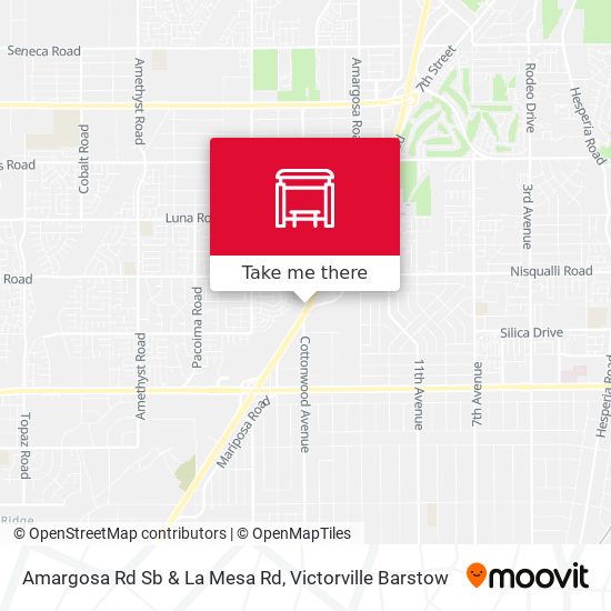 Mapa de Amargosa Rd Sb & La Mesa Rd