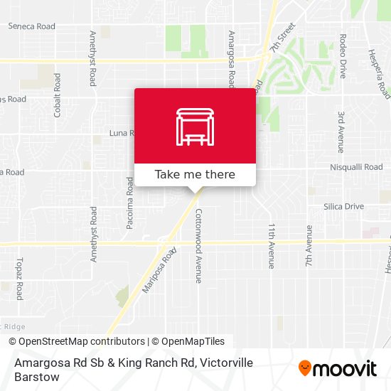 Amargosa Rd Sb & King Ranch Rd map