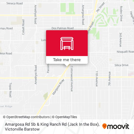 Mapa de Amargosa Rd Sb & King Ranch Rd (Jack In the Box)