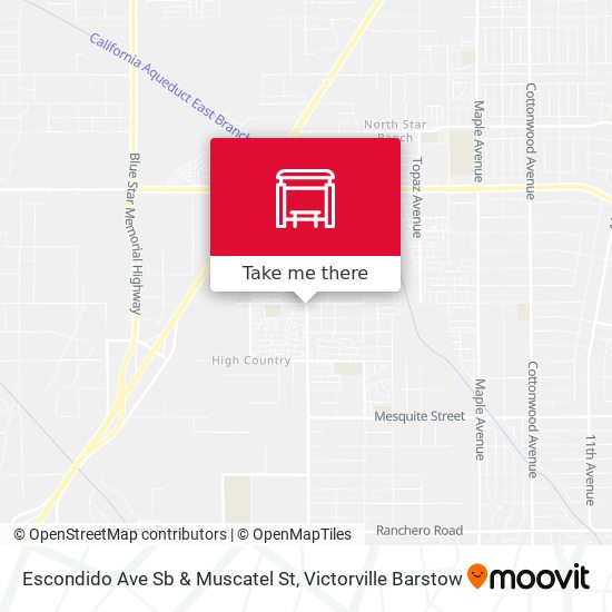 Mapa de Escondido Ave Sb & Muscatel St