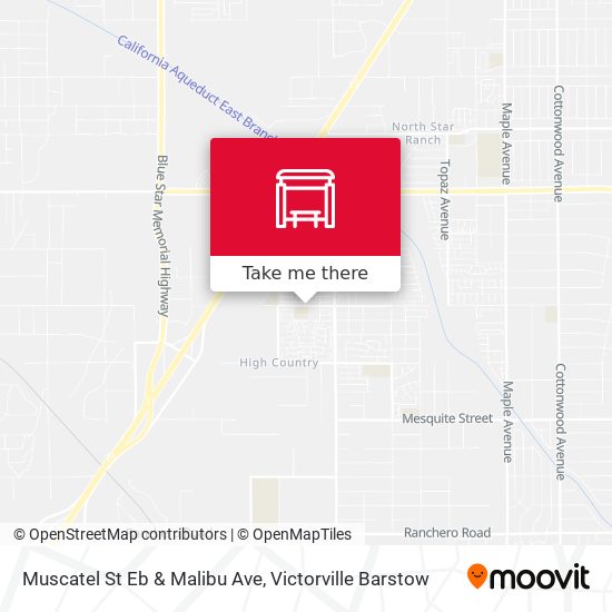 Mapa de Muscatel St Eb & Malibu Ave