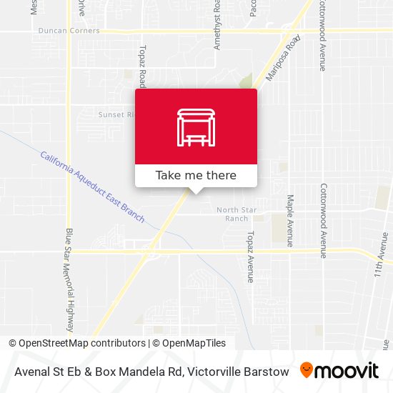 Mapa de Avenal St Eb & Box Mandela Rd