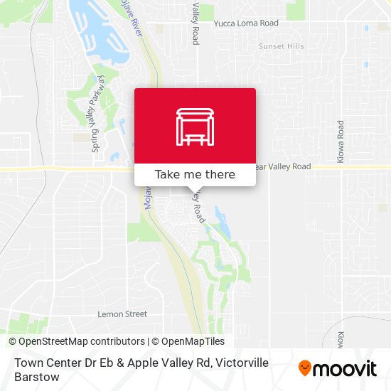 Town Center Dr Eb & Apple Valley Rd map
