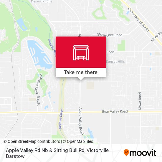 Mapa de Apple Valley Rd Nb & Sitting Bull Rd