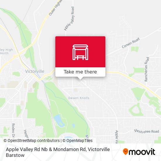 Apple Valley Rd Nb & Mondamon Rd map