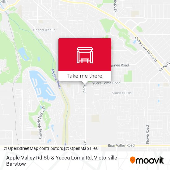 Mapa de Apple Valley Rd Sb & Yucca Loma Rd