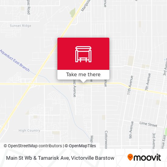 Main St Wb & Tamarisk Ave map