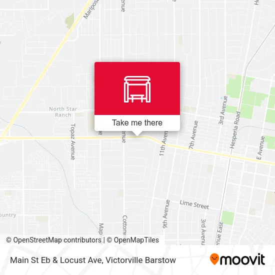 Mapa de Main St Eb & Locust Ave