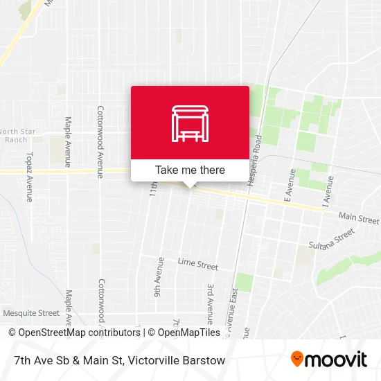 7th Ave Sb & Main St map