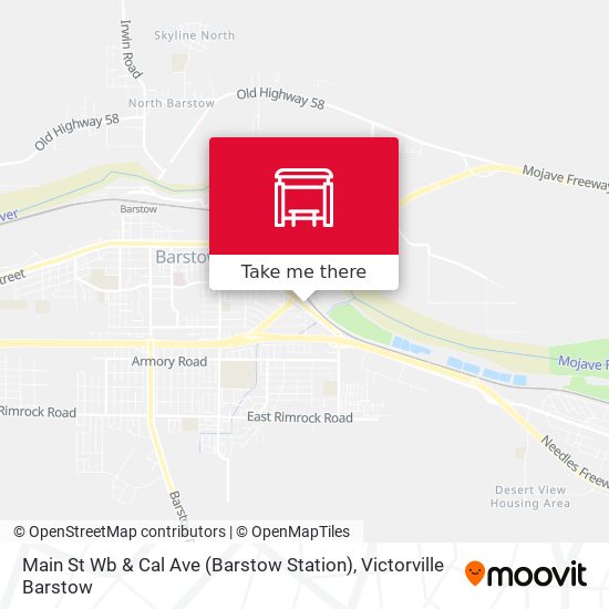 Mapa de Main St Wb & Cal Ave (Barstow Station)