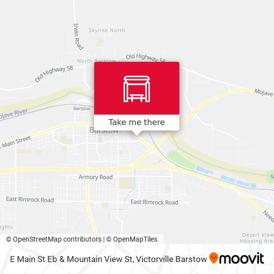 Mapa de E Main St Eb & Mountain View St