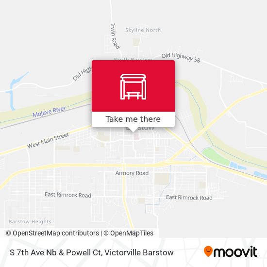 S 7th Ave Nb & Powell Ct map