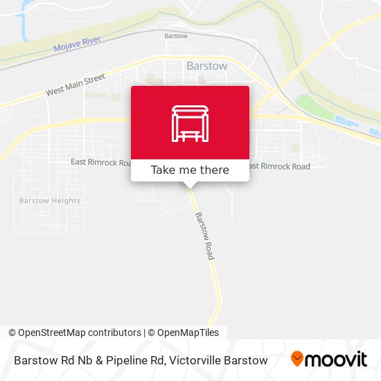 Barstow Rd Nb & Pipeline Rd map