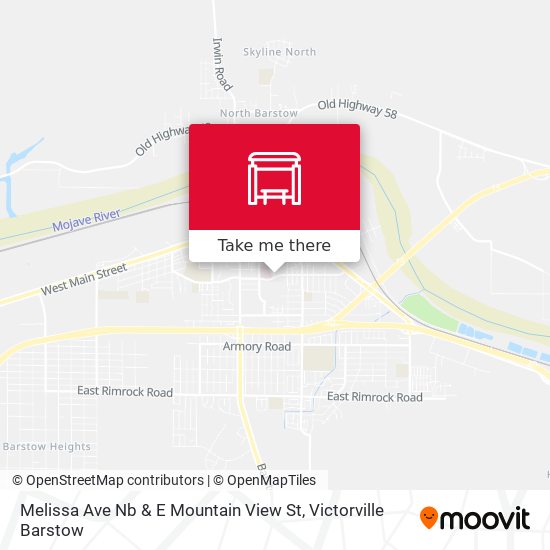 Mapa de Melissa Ave Nb & E Mountain View St