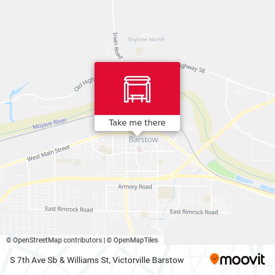 S 7th Ave Sb & Williams St map