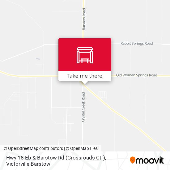 Mapa de Hwy 18 Eb & Barstow Rd (Crossroads Ctr)