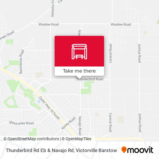 Mapa de Thunderbird Rd Eb & Navajo Rd