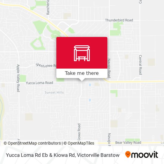 Mapa de Yucca Loma Rd Eb & Kiowa Rd
