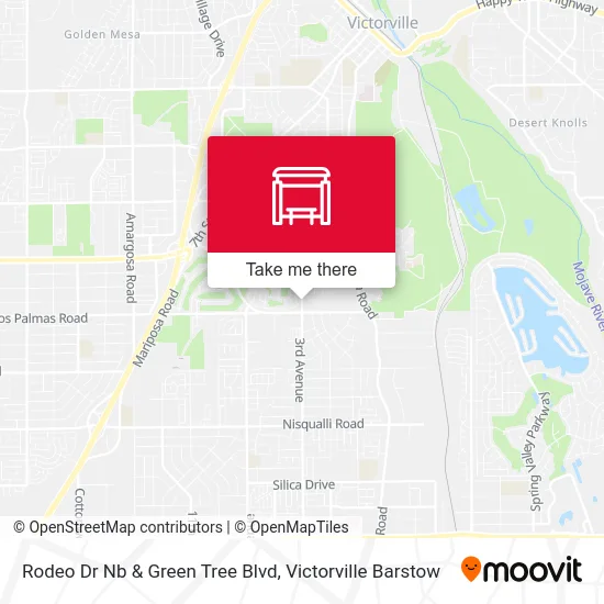 Rodeo Dr Nb & Green Tree Blvd map