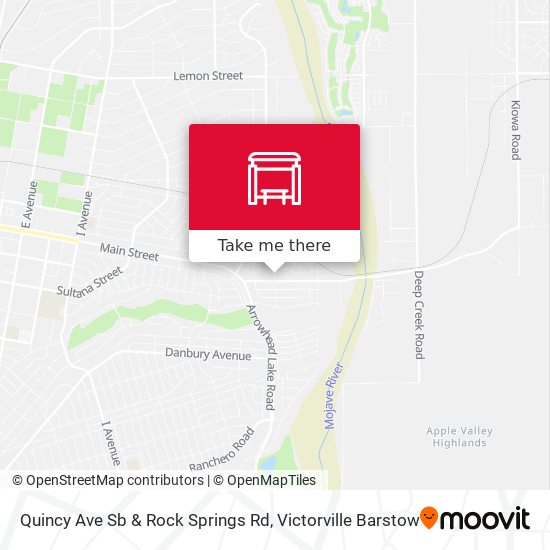 Mapa de Quincy Ave Sb & Rock Springs Rd