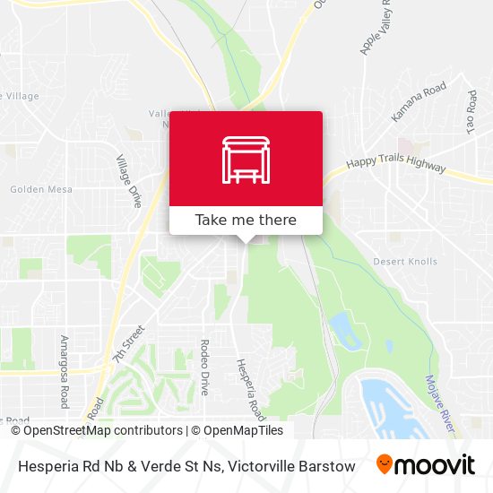 Mapa de Hesperia Rd Nb & Verde St Ns