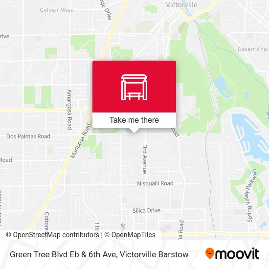 Mapa de Green Tree Blvd Eb & 6th Ave