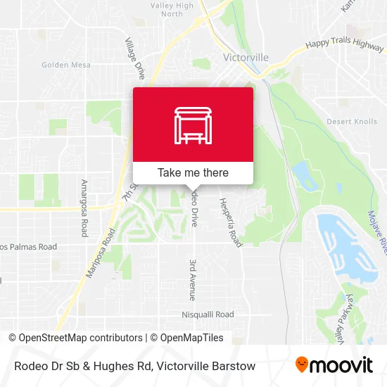 Rodeo Dr Sb & Hughes Rd map