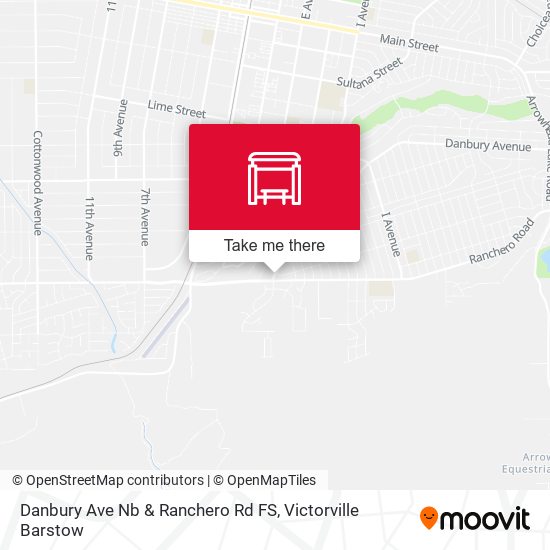 Mapa de Danbury Ave Nb & Ranchero Rd FS