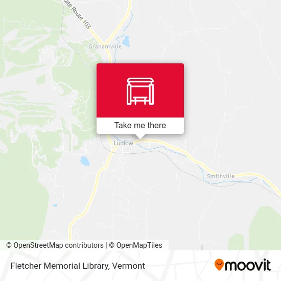 Fletcher Memorial Library map