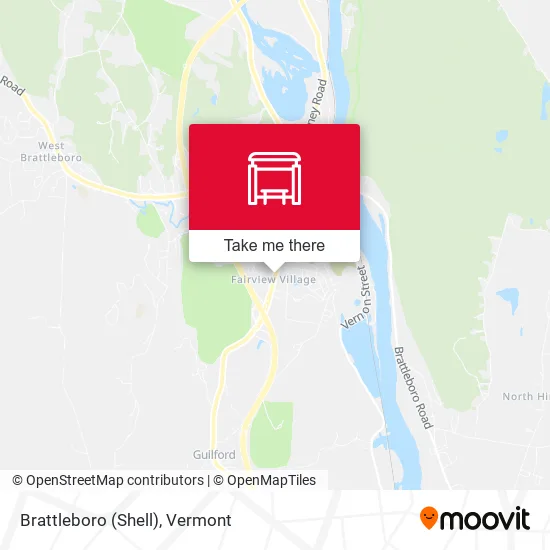 Brattleboro (Shell) map