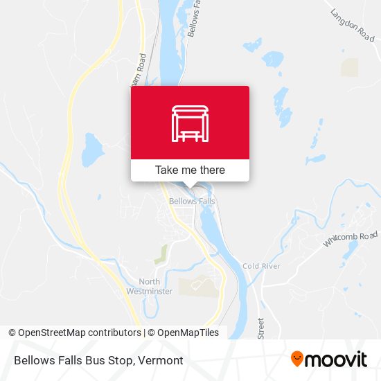 Mapa de Bellows Falls Bus Stop