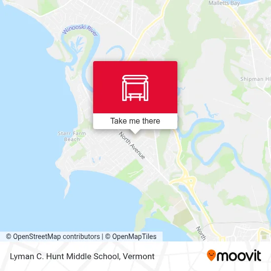 Lyman C. Hunt Middle School map