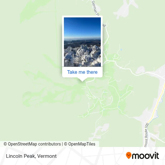 Lincoln Peak map