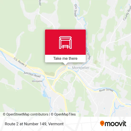 Route 2 at Number 149 map