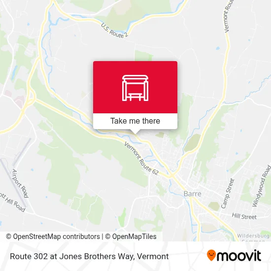Route 302 at Jones Brothers Way map