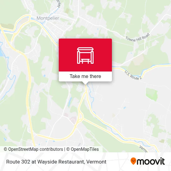 Route 302 at Wayside Restaurant map