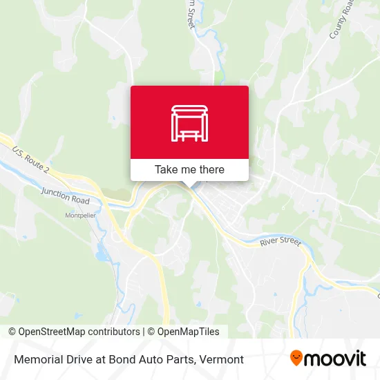 Memorial Drive at Bond Auto Parts map