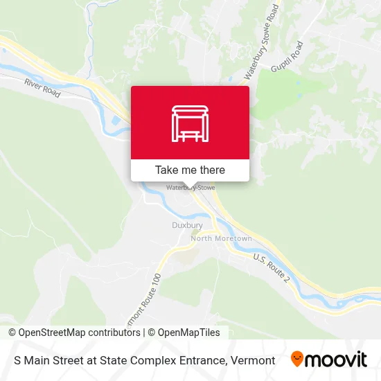 S Main Street at State Complex Entrance map