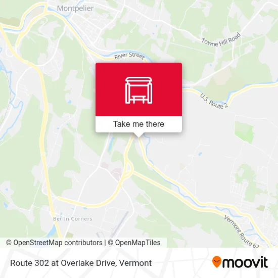 Route 302 at Overlake Drive map