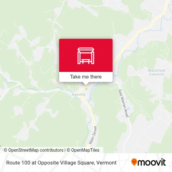 Route 100 at Opposite Village Square map